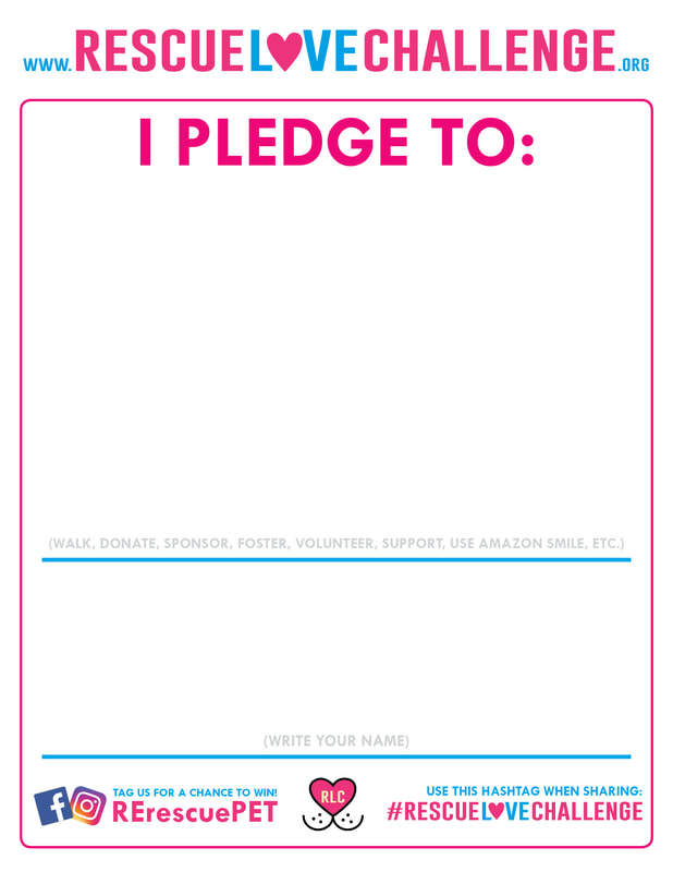 Rescue Love Challenge Pledge Card